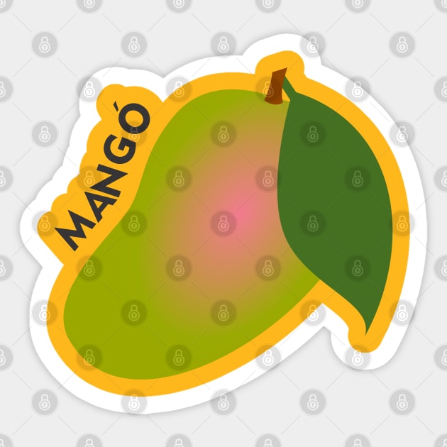 Mango Fruit Puerto Rico Caribbean Tropical Latino Food Sticker by bydarling